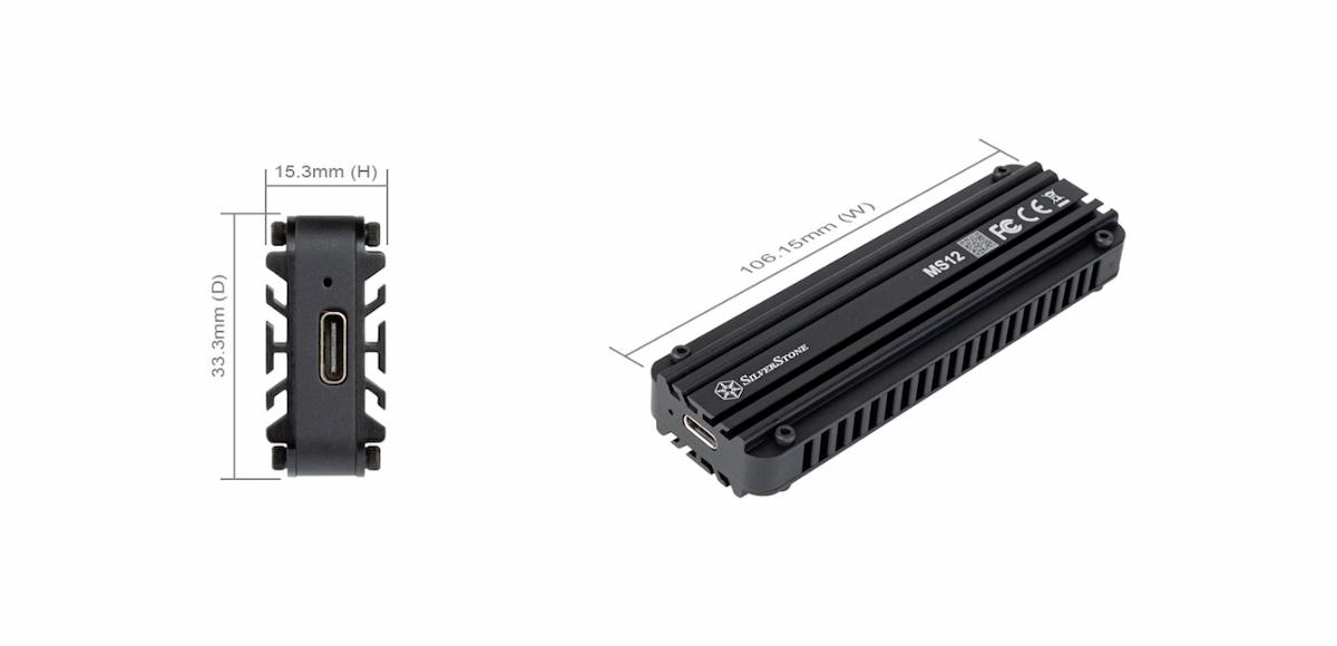 SuperSpeed 20Gbps USB 3.2 Type-C NVMe M.2 SSD portable enclosure SuperSpeed 20Gbps USB 3.2 Type-C NVMe M.2 SSD portable enclosure